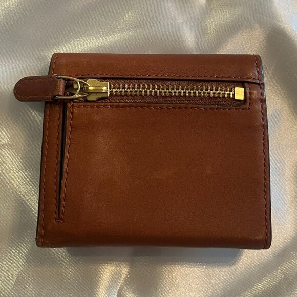 Lauren Ralph Lauren Brown Leather Compact Wallet - Picture 2 of 3